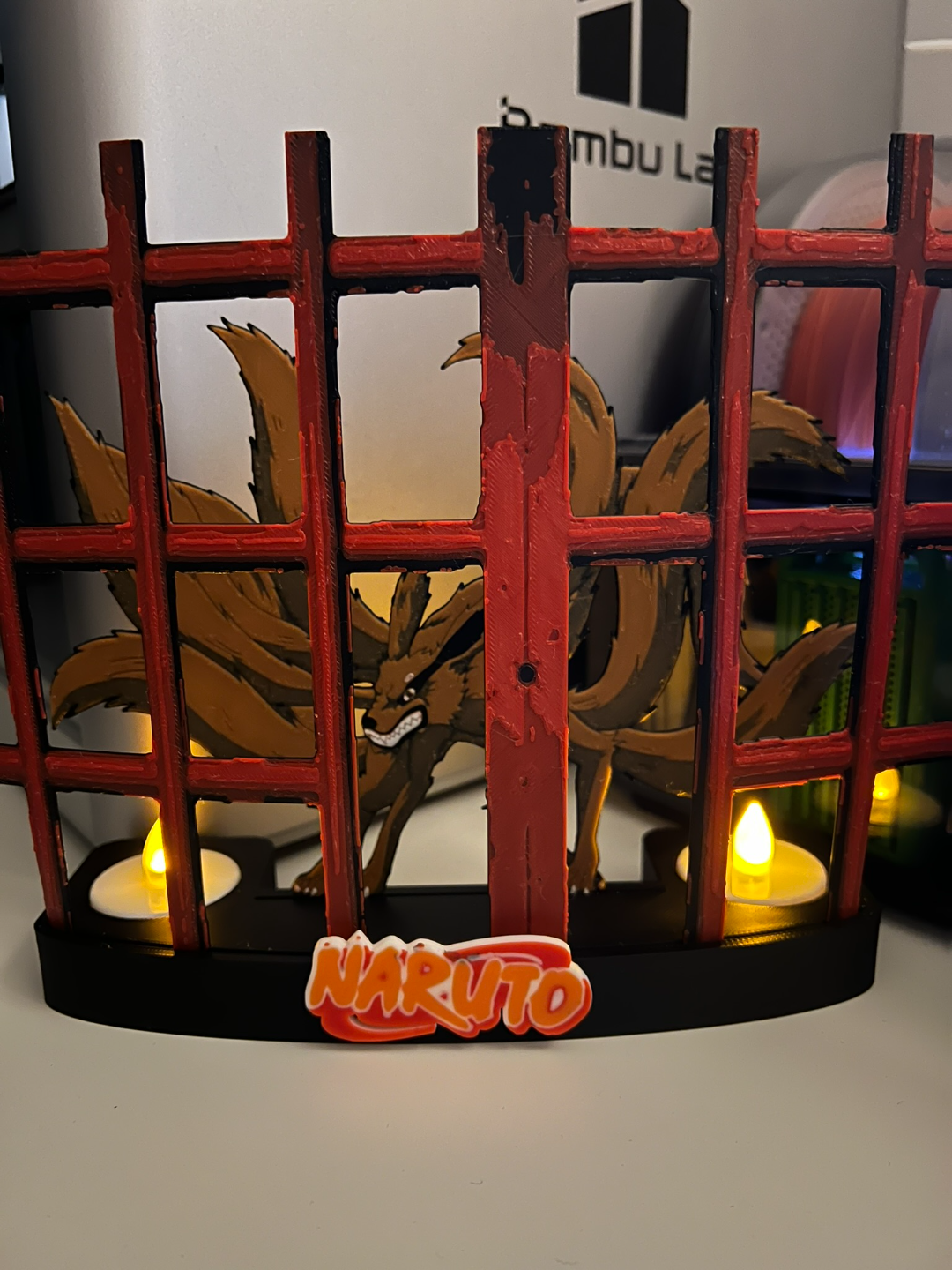 diyorama naruto kurama şapka dövmesi by salvi fibra sanat 2d renk dövme shippuden 3D print model - Mito3D