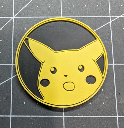 sorpreso pikachu pokemon moneta by joeyquelloragazzo giocattoli giochi personaggi 3d print model - Mito3D