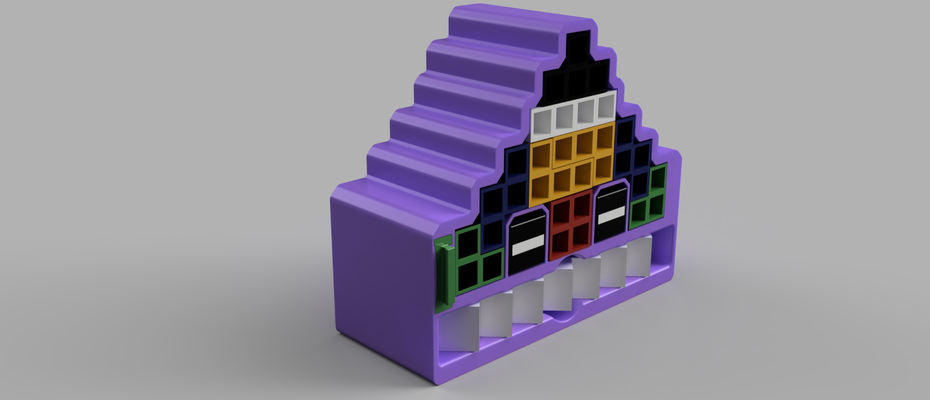 tetra torre saldo jogos up to 4 jogadoras by make3dtc brinquedos borda tetris jogador equilíbrio tetrisbalancegame 3d print model - Mito3D