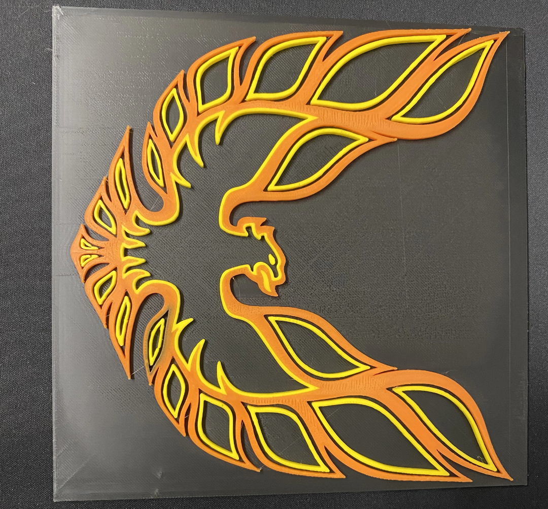 firebird logo plaque by el jeffe art signs & logos pheonix car cars 3D print model - Mito3D