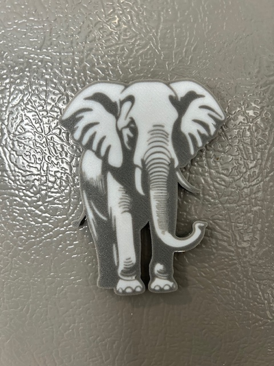 elefant magnet by whicks10 kunst 2d 3d print model - Mito3D