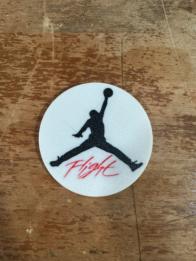 jumpman flug untersetzer by jweldridge04 3d drucker zubehör michael jordanien nba chicago bullen 3d print model - Mito3D