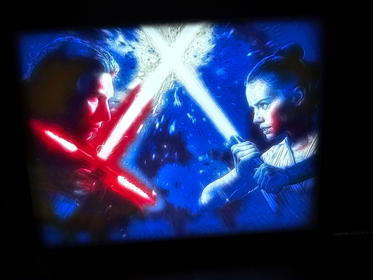 estrella guerras subir of andante cielo kylo ren rey batalla lito by escorpionnegro arte 2d guerra galaxias litofano kyloren reyskywalker 3d print model - Mito3D