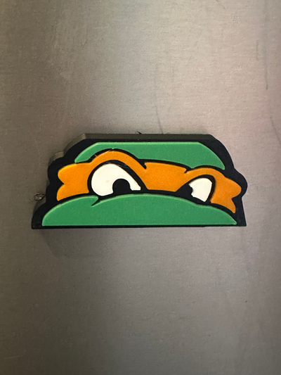 teenage mutant ninja turtle michelangelo magnet by mikehurst81 household decor turtles 3d print model - Mito3D