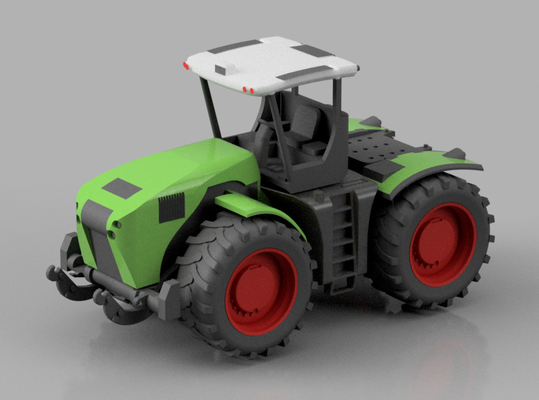 claas xerión 5000 tractor completamente 3d imprimible modelo by mikolaj mazik educación ingenieria excavador granja rueda ruedas ingeniero segador ams coche vehiculo tugurio camión equipo liebherr gato 3d print model - Mito3D