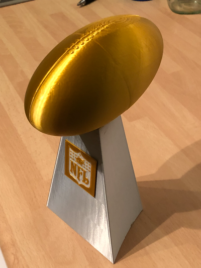 nfl superbowl vince lombardi trophy by kevr102 art sculptures super bowl trophies 3d print model - Mito3D