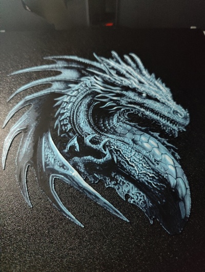 forge chapeaux dragon by snakegreen88 art panneaux logos aimant mural 2dwallart peinture filamentaire 3d print model - Mito3D