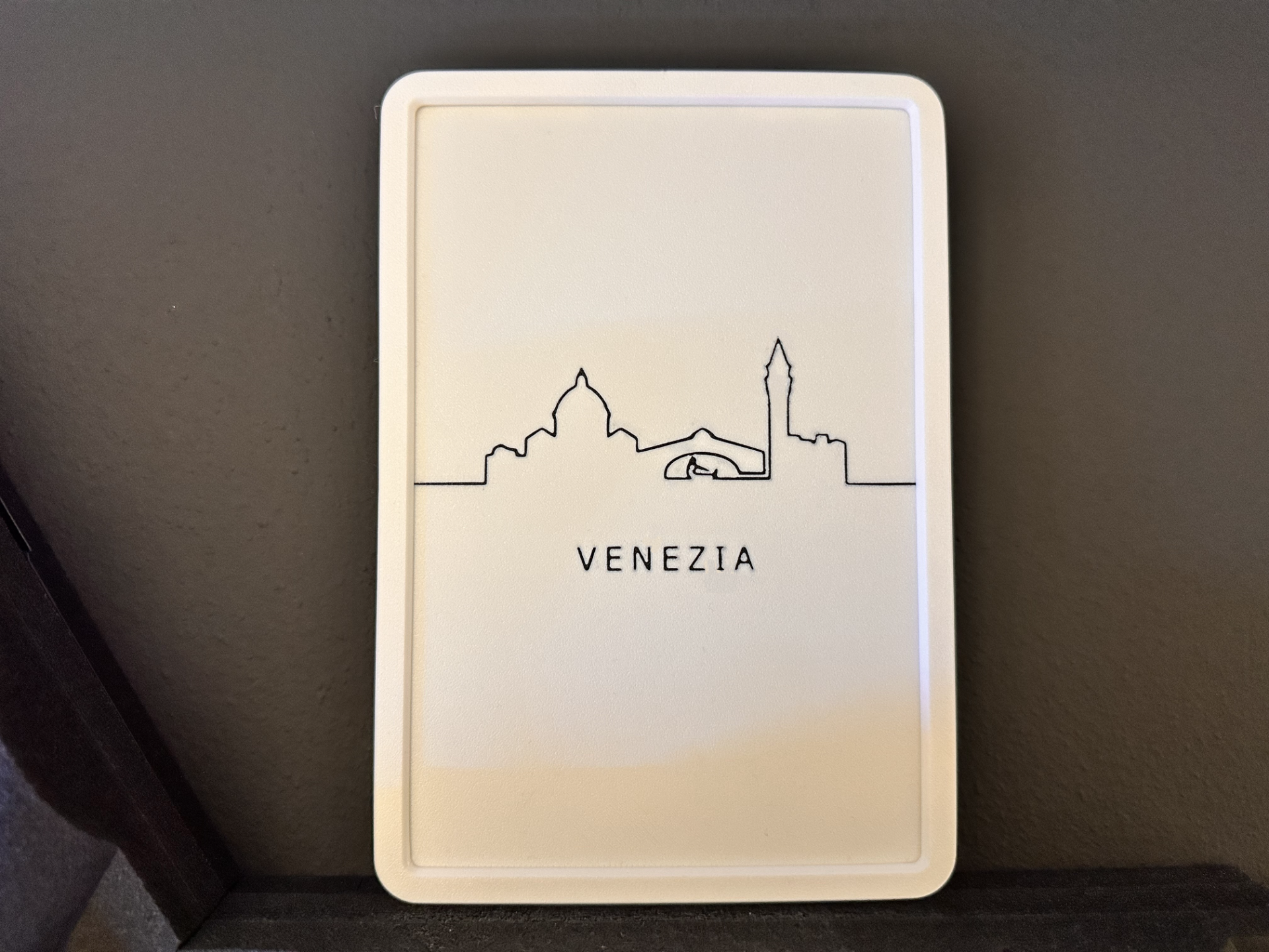 venezia skyline by themiguelbi household decor city silhouette citta' citta venesia dell'amore cornice palazzi quadretto quadro wallmount da muro 3D print model - Mito3D