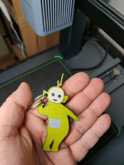 laa teletubbies by tompress3d kunst zeichen logos schau schlüsselbund 3d print model - Mito3D