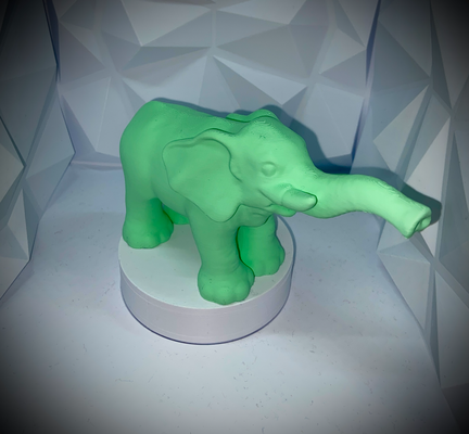 elefant by qjeezy kunst skulpturen safari afrika niedlich tier skulptur 3d print model - Mito3D