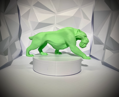 saber tooth tigre diego by qjeezy art sculptures glace âge film gamins jouet 3d print model - Mito3D