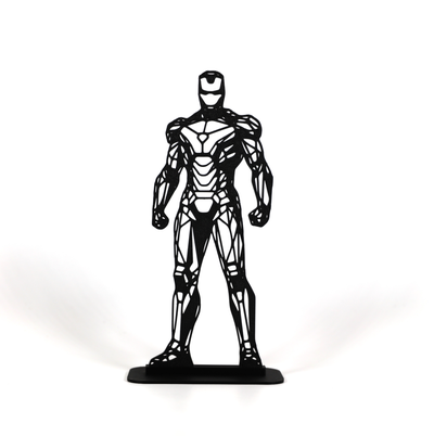 geométrico poli ferro homem by phaseworksca arte esculturas maravilha tony rígido vingadores histórias quadrinhos cinemático universo nerd escultura decoração exibição presente decorativo super heroi 3d print model - Mito3D