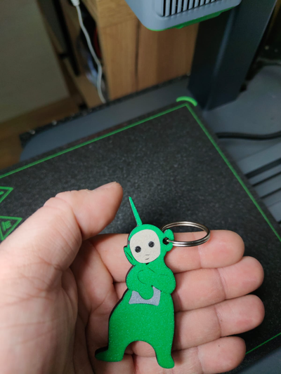 dipsy teletubbies by tompress3d arte segni loghi portachiavi 3d print model - Mito3D