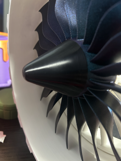 rounded nose cone 3d printable jet engine by catia5ftw remixed matts6345 education engineering model components kit nosecone inlet hollow compressor maker makerworld multicolor 3d print model - Mito3D