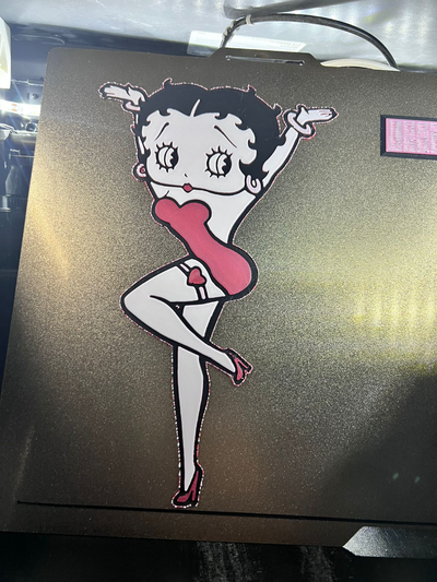 betty boop hueforge by fatalchaos25 art 2d woman decor 3d print model - Mito3D