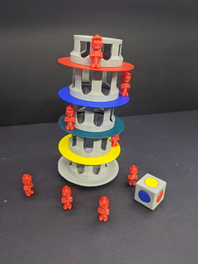 traballante torre by k2thestank giocattoli giochi tavola ragazzi ragazzo gioco tavolo 3d print model - Mito3D