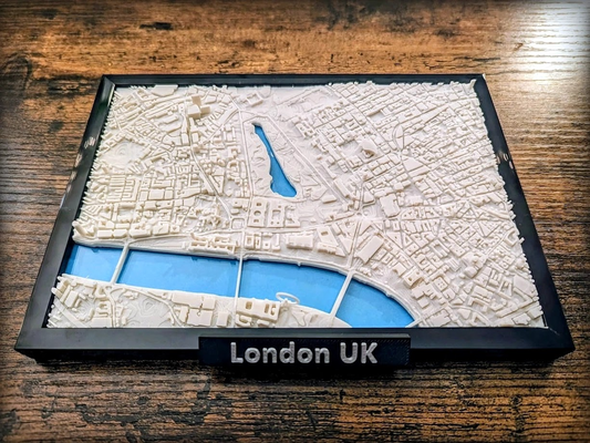 londres inglaterra uk 3d miniatura by jarvijar miniaturas arquitetura unidos reino europa mini cidade paisagem urbana terreno geografia mapa quadro armação faça educação 3d print model - Mito3D