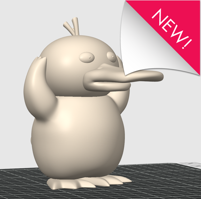 psyduck pokemon model oyuncak by davethemakerguy sanat heykeller 3d print model - Mito3D