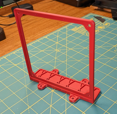 140mm upright radiator bracket modular cover holes by willmarler hobby & diy 140mmfan fan computer 3d print model - Mito3D