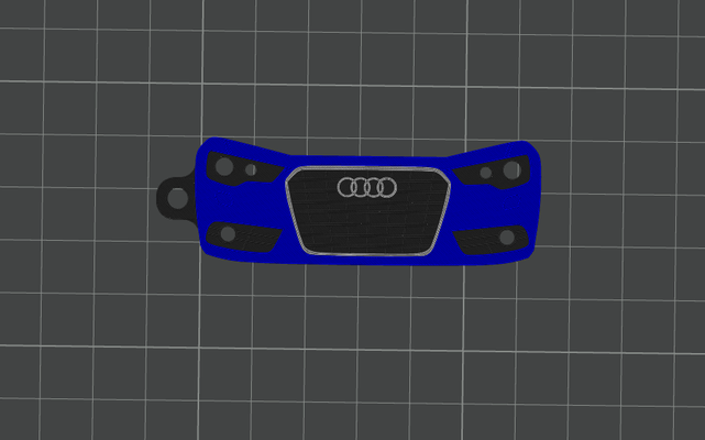 audi a6c7 by andy köstebek sanat 2d araba audia6 anahtar anahtarlık carkeychain 3d print model - Mito3D