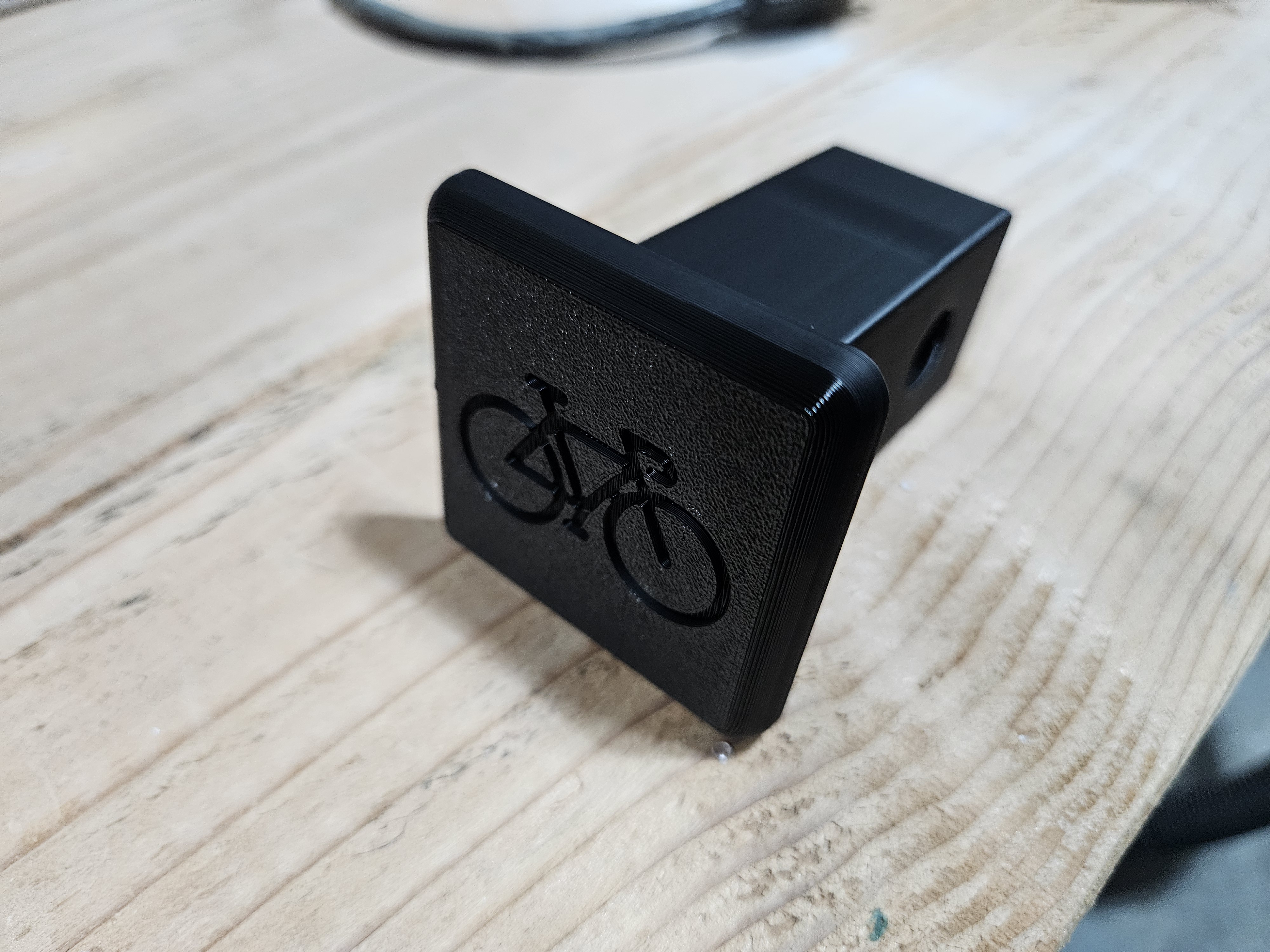 1 4 hitch cover - bicycle logo by nanobear hobby & diy vehicles hitchcover 3D print model - Mito3D