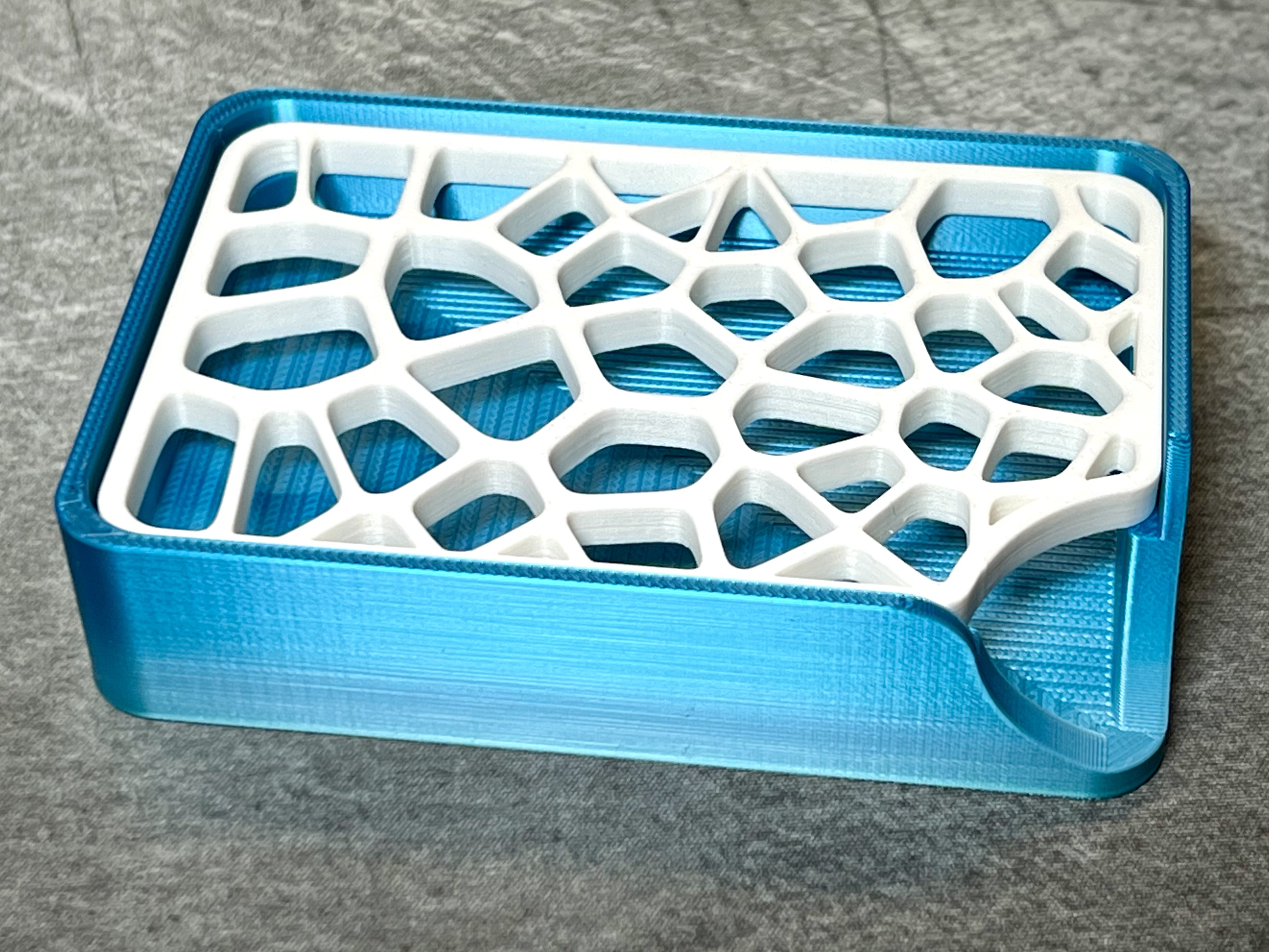 sabun tabak yeniden karıştırılmış by faastercz ev halkı modeller kulp destek tasarım voronoi banyo modern temizlik lavabo sabun tutucu tepsisi çubukları el sabunu tuvalet 3D print model - Mito3D