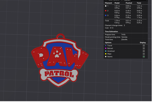 pati devriye gezmek logo anahtarlık by fikuss30 sanat 2d 3d print model - Mito3D