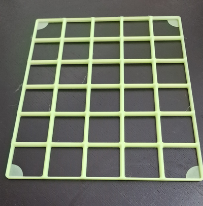 gridfinity base 6x5 manuale angolo gonna remixato by fabio serpente utensili organizzatori griglia finitezza piastra 5x6 3d print model - Mito3D