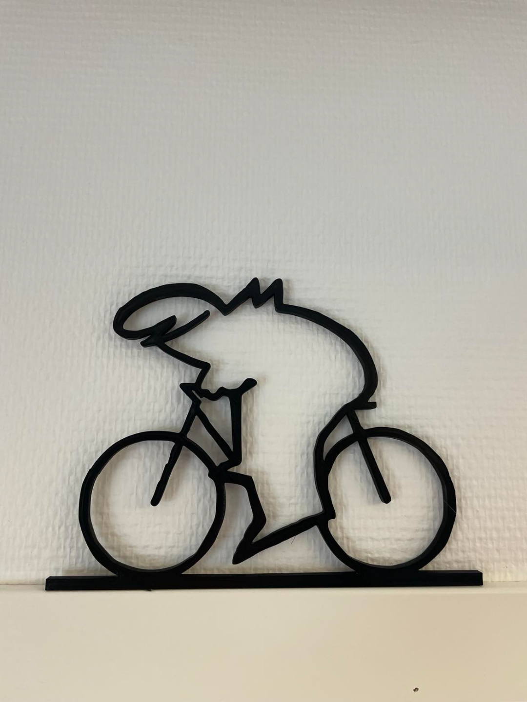 la linea by nyberg household decor linus cycle funny sport art cykel linjen nostalgia nostalgic 3D print model - Mito3D