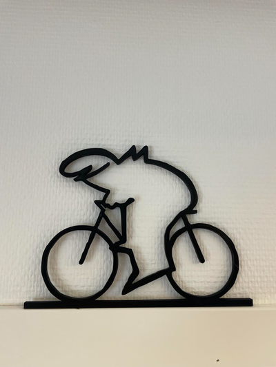 la linha by nyberg casa decoração linus ciclo engraçado esporte arte bicicleta nostalgia nostálgico 3d print model - Mito3D