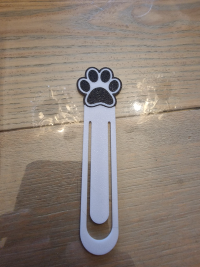 cat paw bookmark by mkersjes household house models 3d print model - Mito3D