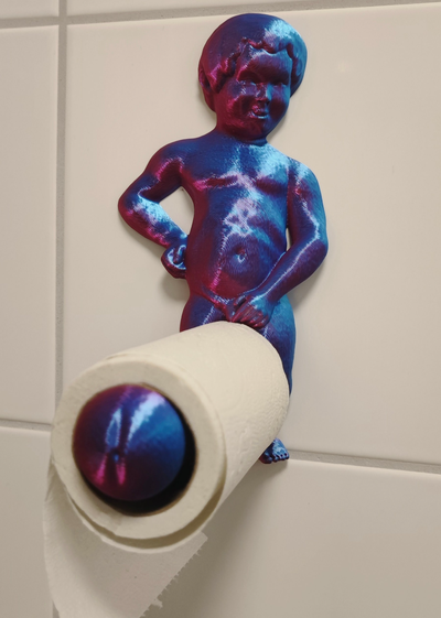 manneken schreiben komisch toilette papier halter unterstützung neu gemischt by peter st werkzeuge 3d print model - Mito3D