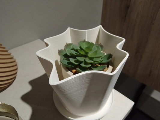 plant pot by makerspace987 household garden flower art ams diy home decor desk accessories accessory green 3d print model - Mito3D