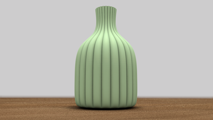 tubulaire vase by corps feuille ménage décor bureau accessoires 3d print model - Mito3D