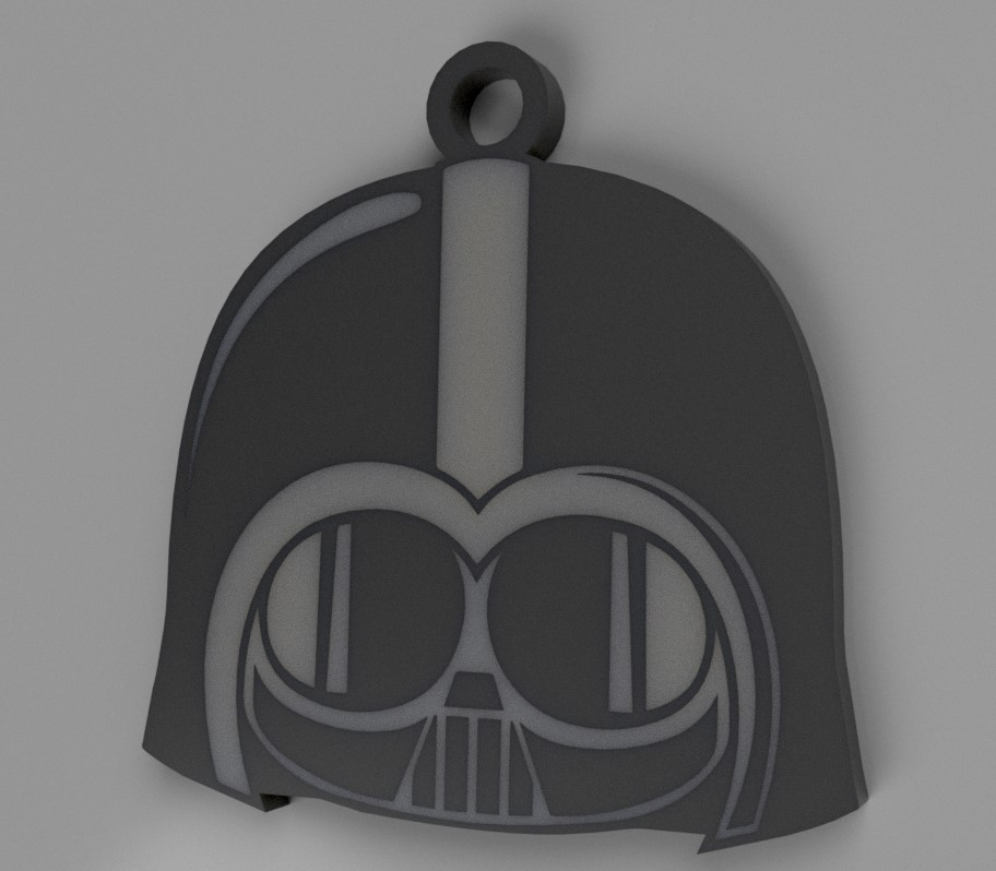 schlüsselbund darth vader niedlich star kriege thema by alexandre hingabe 3d drucker zubehör chaveiro schlüssel porta chaves dartscheibe pfeil krieg sterne 3D print model - Mito3D