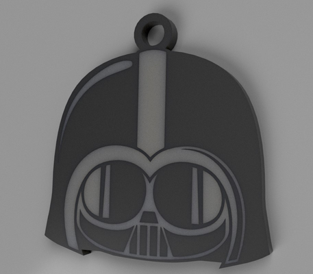 porte clés dark vader mignonne étoile guerres thème by alexandre passion 3d imprimante accessoires chaveiro clé porta chaves jeu fléchettes dard guerre étoiles 3d print model - Mito3D