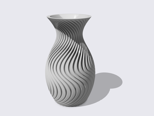 klassisch verdrehte vase design by s0hm haushalt dekor spiral 3d print model - Mito3D