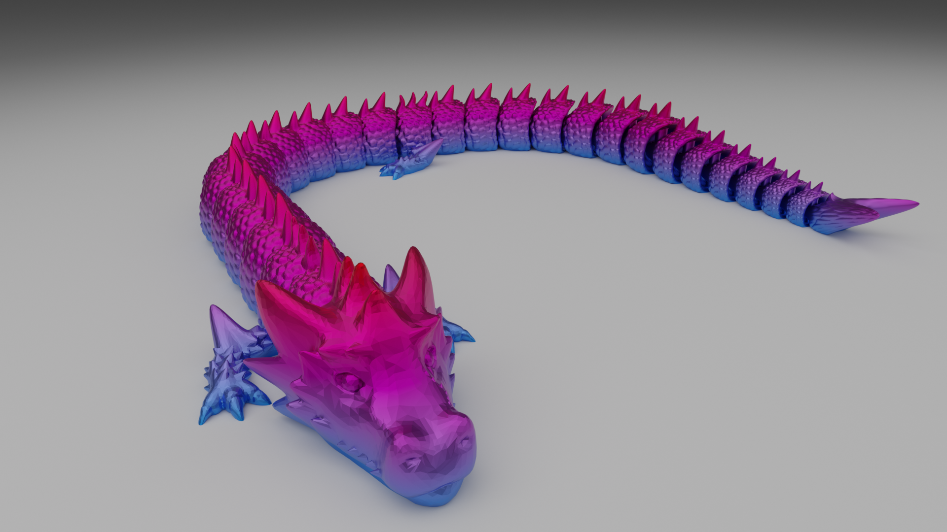 articolato drago by maty505 arte sculture articolare creatura flettere flessibile 3D print model - Mito3D