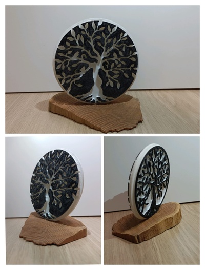 vita albero by latelierdezip arte segni loghi legna 3d print model - Mito3D