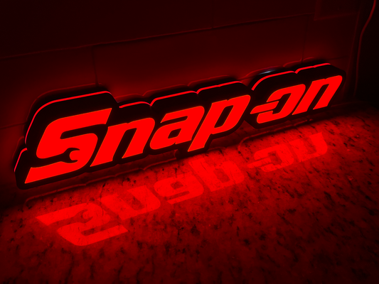 snap-on split- wall mount by berryblk art signs & logos light box snap on tools 3d print model - Mito3D