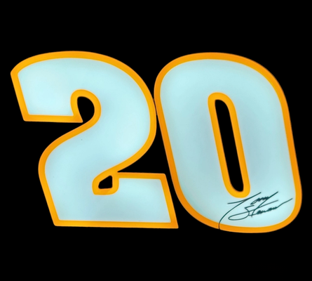 tony stewart 20 boite lumière signature by cruizincris2006 art panneaux logos nascar course voiture accueil maison dépôt 3d print model - Mito3D