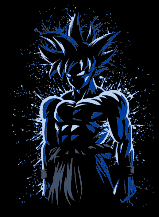 goku mauer kunst farbe dbz 2d 4 by 3d druckt woche dragon ball drachen vegeta hutschmiede farbton schmiede mehrfarbig ams anime manga tv film karikatur höhle spiel zimmer dekor 3D print model - Mito3D