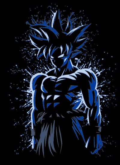 goku mauer kunst farbe dbz 2d 4 by 3d druckt woche dragon ball drachen vegeta hutschmiede farbton schmiede mehrfarbig ams anime manga tv film karikatur höhle spiel zimmer dekor 3d print model - Mito3D