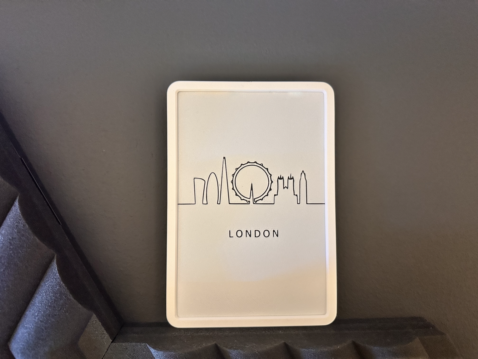 londres horizonte by themiguelbi casa decoração lhr inglaterra uk unidos reino cidade silhueta citta 39 cornija palácios pequena foto quadro montagem parede muro armação 3D print model - Mito3D