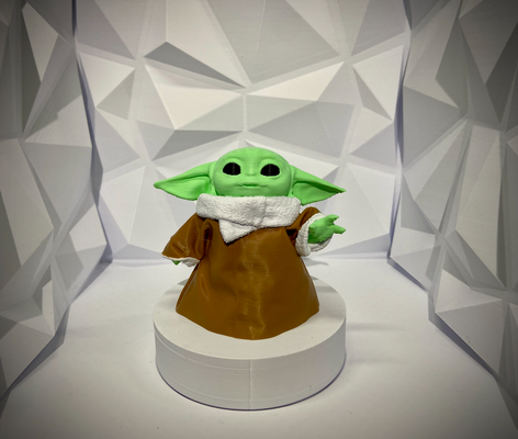 gelb by qjeezy miniaturen kreaturen baby yoda mandalorianer mando star kriege jedi 3d print model - Mito3D