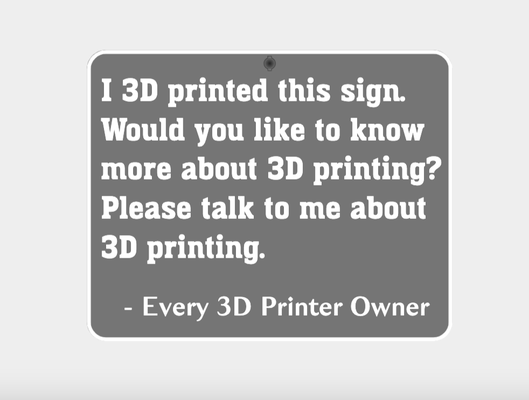 3d printing sign funny wall art decor by prints week household 2d printer home office work wife husband friends cute silly joke 3d print model - Mito3D