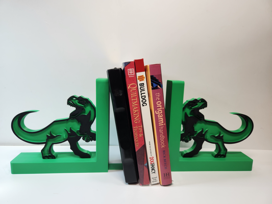 t rex dinosauro libro impostato by jamboodle domestico arredamento tirannosauro rex dino bambini mensola modulare design 3d print model - Mito3D