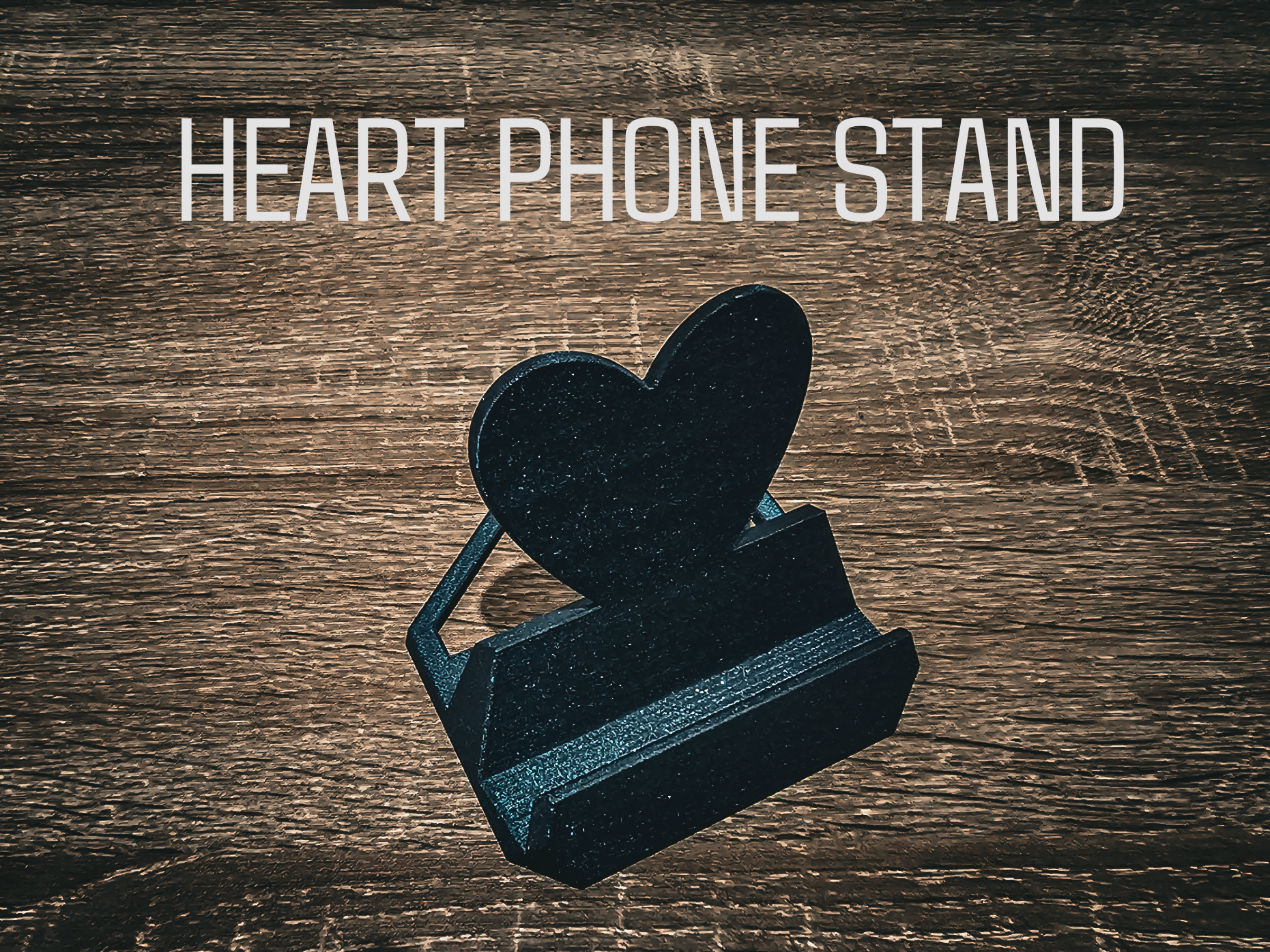 phone stand - heart remixed by concluzion household office phoneaccessory mobile accessory valentine day 3D print model - Mito3D