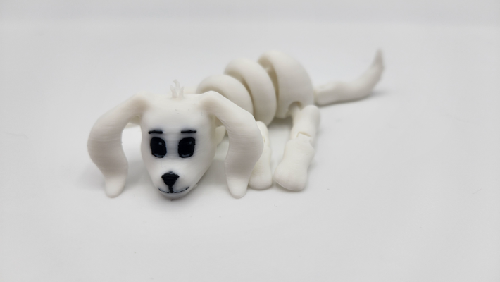 niedlich flexi hündchen hund by philipp spielzeuge spiele ams mini artikuliert 3d print model - Mito3D