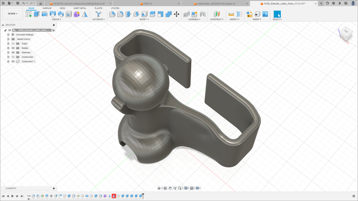 cavo organizzatore by fady 3d stampante accessori portacavi cableorganizer 3d print model - Mito3D